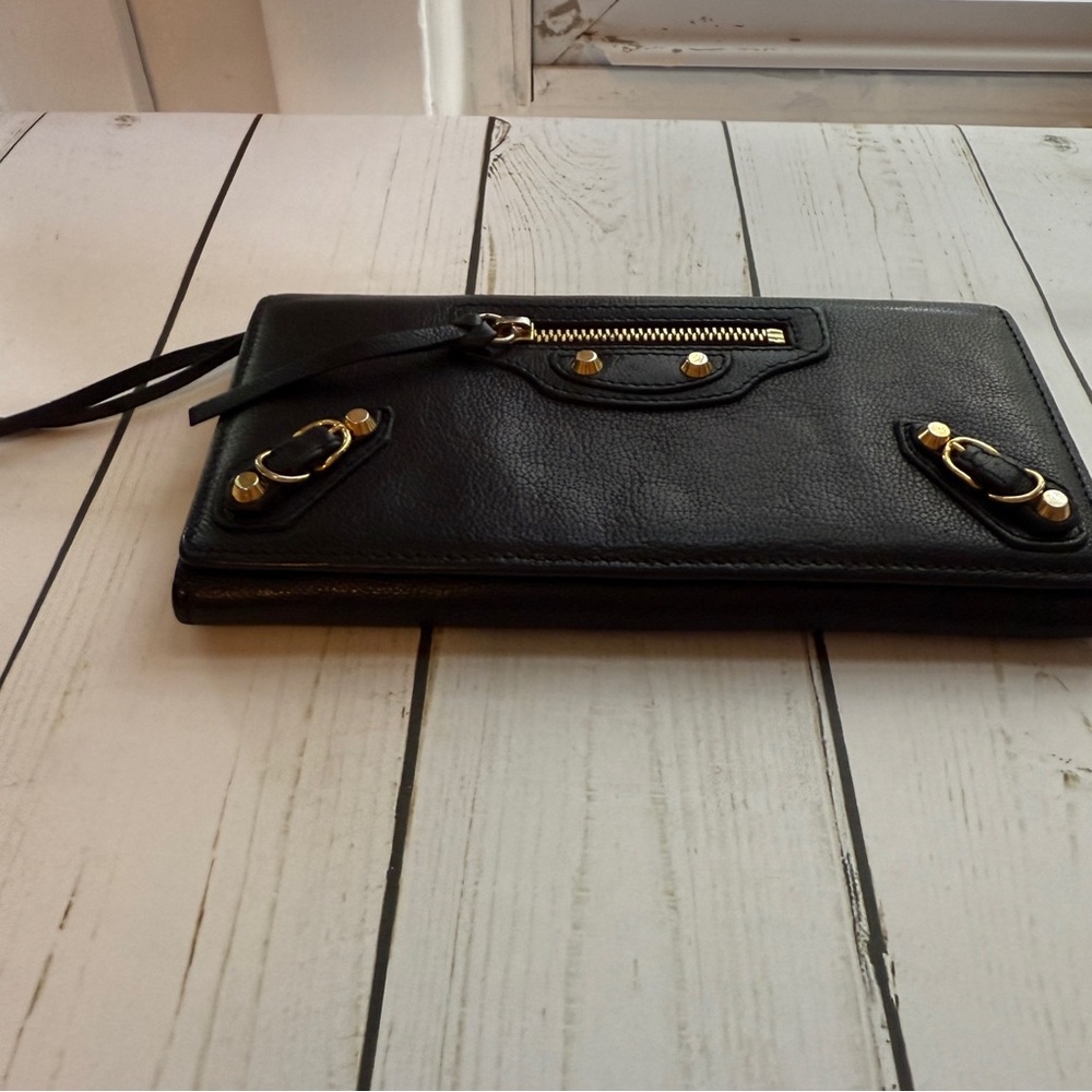 Balenciaga | Le City Long Wallet in Black Arena Storico Lambskin - Picture 8 of 13